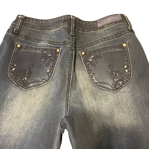 HYDRAULIC, SIZE 12, BLUE SKINNY JEANS WITH DESIGN - Picture 5 of 7